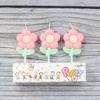 Ins Wind Flowers Birthday Candles Spring Retro Color Cartoon Tulip Children Party Baking Candles