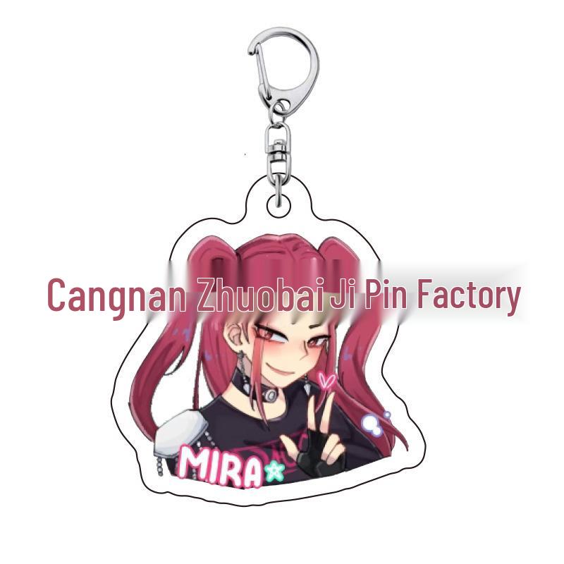 Kpop Demon Hunter Girl Group Keychain: Lumi, Zoe, Mira & Qin Yu Cute Acrylic Schoolbag Pendant