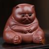 Small Cat Tea Pet Cute Animal Figurines Interesting Purple Clay Cat  Household