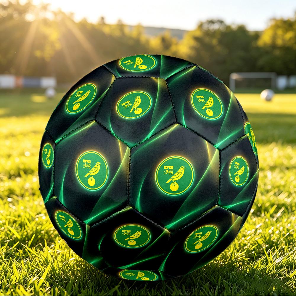 Norwich City FootballPrinted Size 5 Soccer Bball, Anti Slip Adult Match Football Souvenir for Football Fans