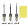 B C K Type USB Soldering Iron Tip 8W Soldering Tools Set Portable Welding Tips