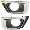 2PCS L+R Fits For Subaru Forester 2014-2017 Front bumper Fog Light cover Trim