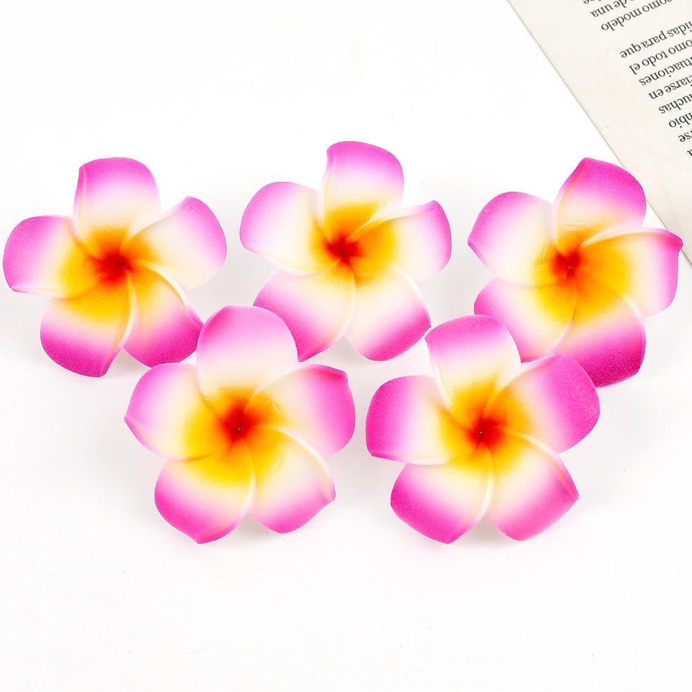 10PCs Foam Aritificial Flowers Heads For Home Decor Fake Flowers Hawaiian Beach Party Wedding Decoration Craft Gifts Accessories