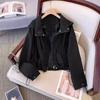 Petite Loose Hooded Windbreaker Jacket for Spring/Autumn 2025