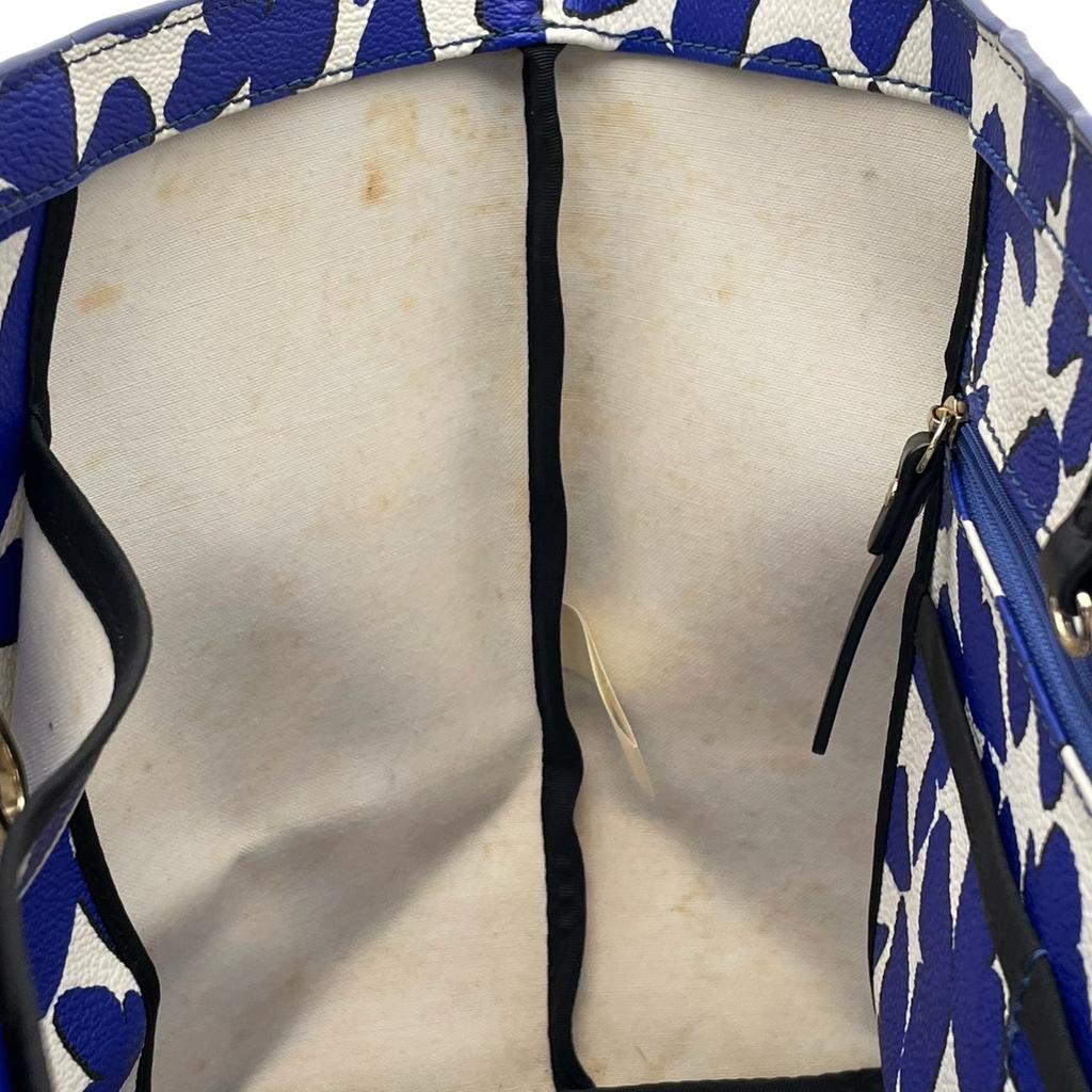 Used Kate Spade Tote Bag Hawthorne Lane RyanTote Bag Blue/white Coated Canvas/leather Women