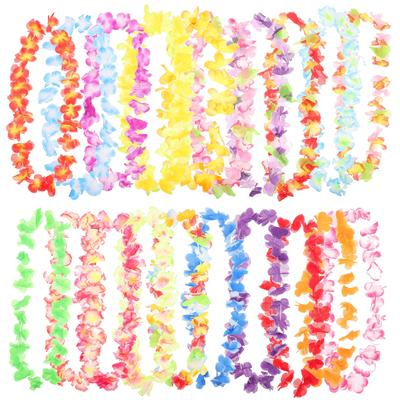 TOYMYTOY Hawaiian 50 Hibiscus Hula Dance Hawaiian Flower Party Photo Colorful Leis, Pieces, Leis, Decorations, Garlands, Supplies, Props,