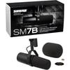 SHURE Sure SM7B: Dynamic Microphone, Cardioid, Unidirectional, XLR, Wired Noise Cancellation, Str...