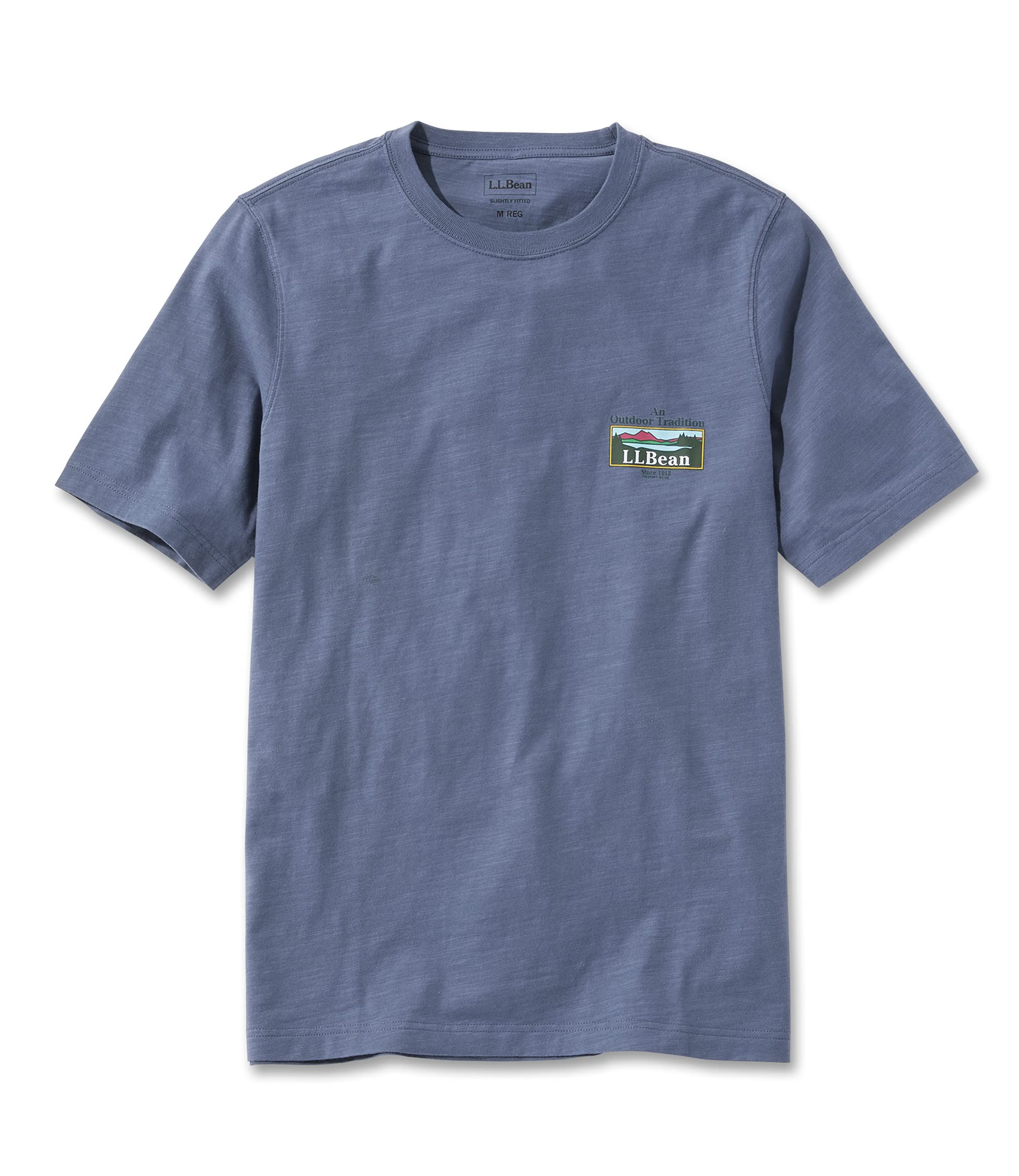 

Футболка Lake Wash Organic Cotton Graphic Tee Japan Fit Size S Vintage Tradition Blue 1000054369 [LLBeen] Мужская индиго/для активного отдыха
