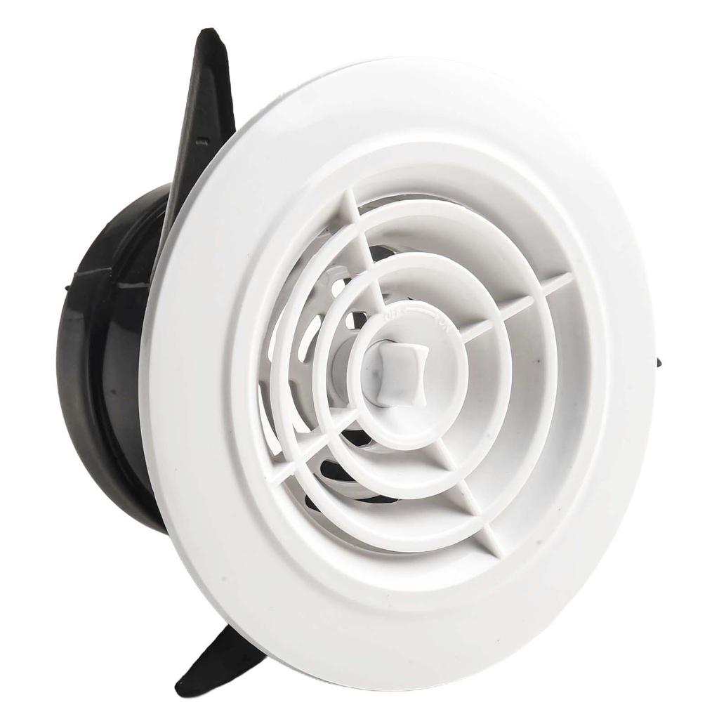 Round A-ir Vent 3 Inches Adjustable Pattern Screen Grille Cover Louver Abs Hood Round Exhaust Vents Heating Cooling A-ir