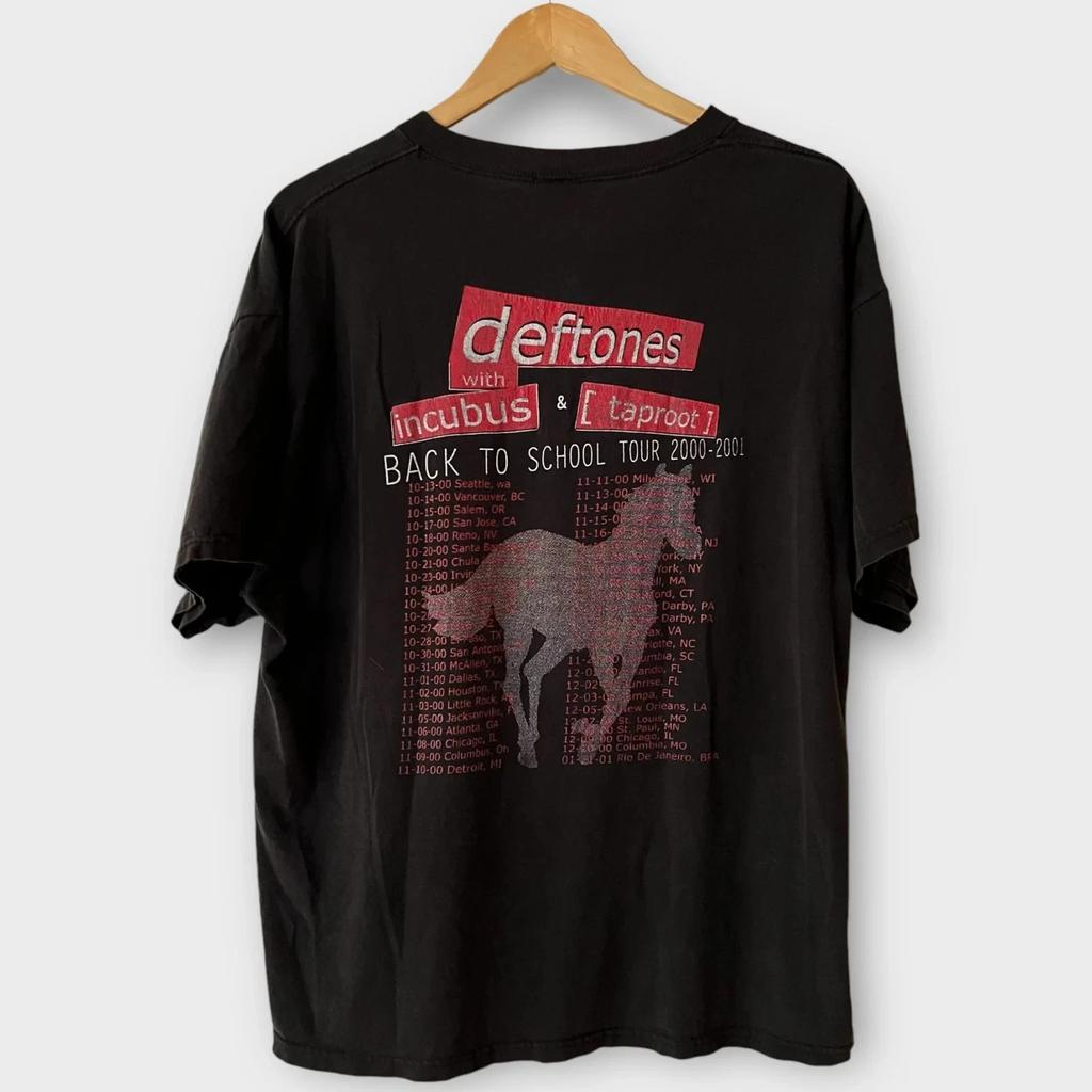 2000 Deftones Back To School Tour Wt Incubus and Tapro_t Vintage Band Tees High-end Luxury Is for Both Men and Women Top Y2k