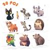Cartoon Animal Tattoo Stickers Can Waterproof Party Party Gift Funny Fun Temporary Face Stickers