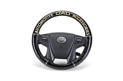 Cubierta del Volante Garcon DAD Tipo Cubierta del Volante Real Cuero Monograma Esmalte Talla S Prevención de Suciedad Prevención de Suciedad Prevención de Arañazos Coche Estándar