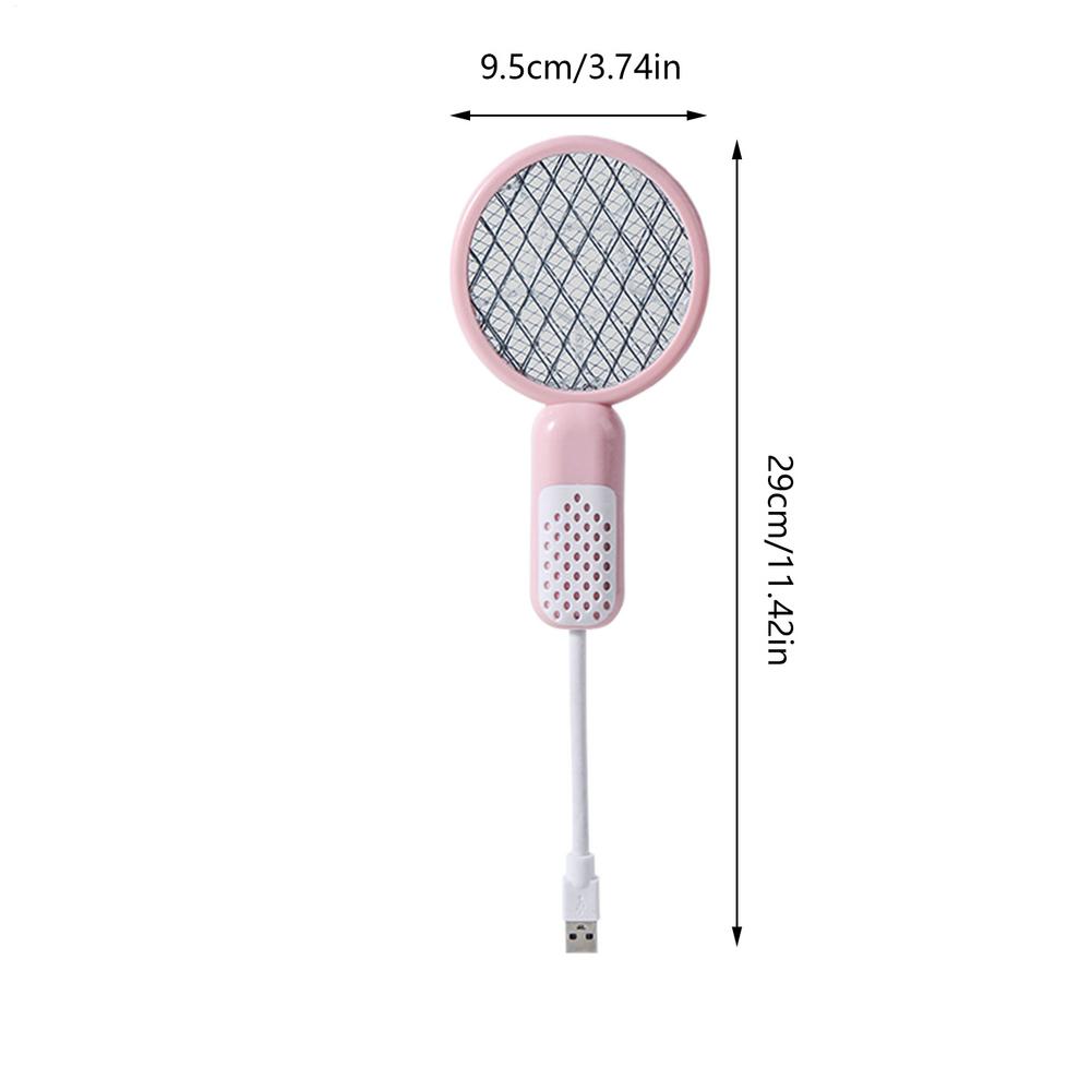 

Indoor Fly Traps Uv Light Indoor Fly Zapper Long Lasting Portable Rechargeable Quiet Zapper for Home Kitchen Dorm Restaurant рожевий