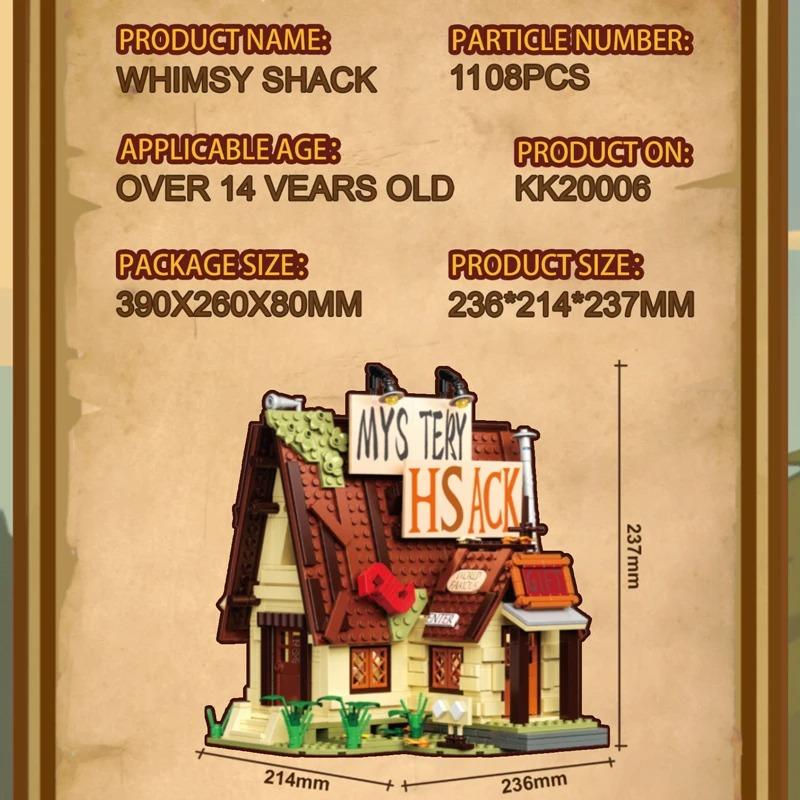 1108 ШТ. Будинок-загадка Будівельні блоки DIY Модель для складання Класичний мультяшний будиночок у лісі Дитяча розвиваюча DIY Іграшка Подарунки
