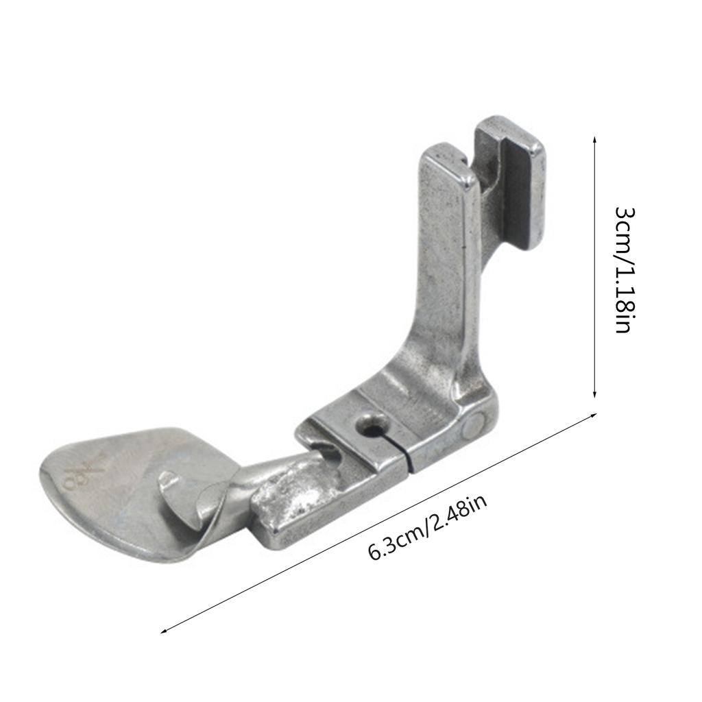 Industrial Sewing Machine Curved Hemming Foot Clothing Crimping Presser Foot Hem Pull Tube Presser Foot Assorted Sizes