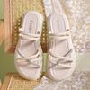Thick-soled cool slippers, versatile with skirts, two sandals, summer new small one-word drag