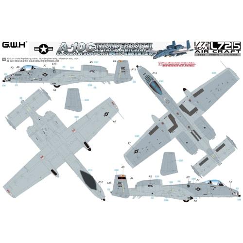 Great Wall Hobby 1/72 Scale American A-10C Attack Aircraft Plastic Model Kit L7215 (Airplane)