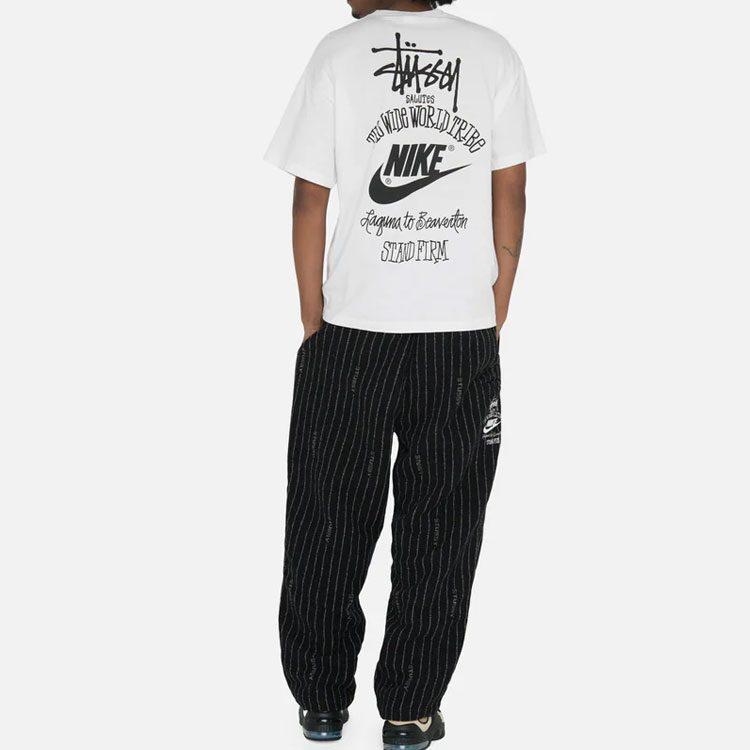Nike X Stussy SS23 T Shirt Asia Version Men's White DV1775-100