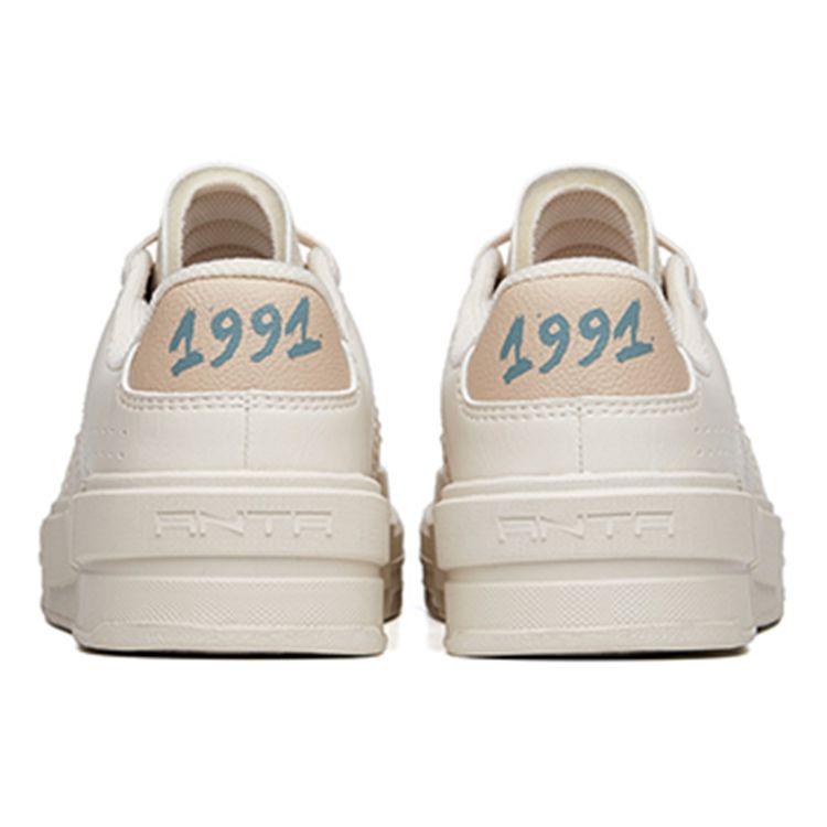 Anta Classic Series Non-Slip Wear-Resistant Low-Top Skate Shoes Women Sneakers Gray 922218002-1