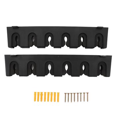 Horizontal Fishing Rod Rack Store 6 Rods Safely Securely Soft Foam Grip Pads Wall Mounted Fishing