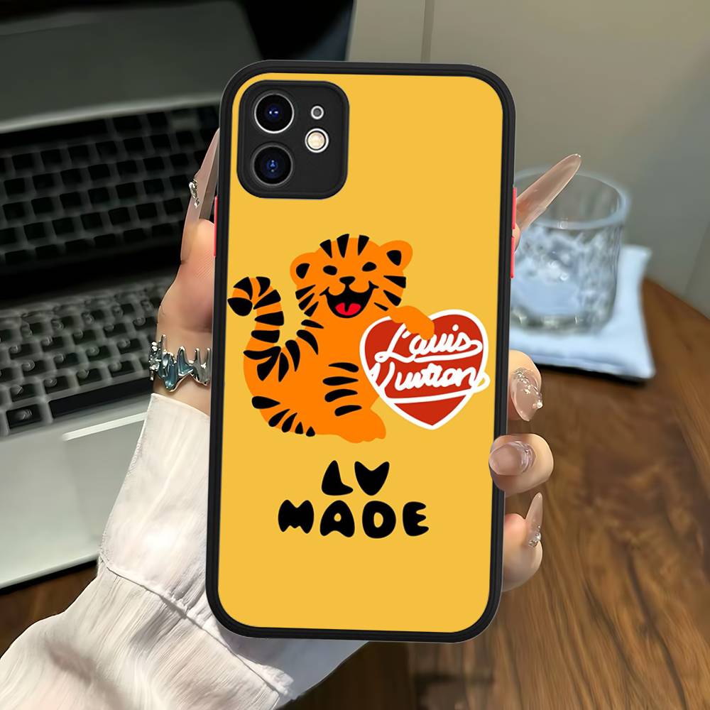 Fashion H-Human M-Made For IPhone Air 16 15 14 Plus 13 12 11 Pro Max Matte Cover Jelly Shockproof Phone Case