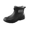 Cross-Border Fashion Men's Short Rain Boots - Trendy, Cool, Warm Rubber Wading Shoes for Outdoors