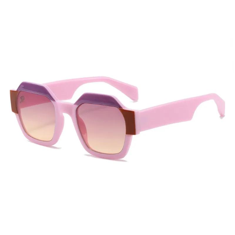 New Vintage Big Square Sunglasses Women Men Fashion Retro Thick Edge Frame Luxury Male Sun Glasses Shades Uv400 Eyeglasses