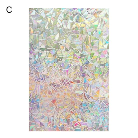 Glass Decals Static Removable PVC Iridescent Self-Adhesive Window Privacy Film Household Supplies