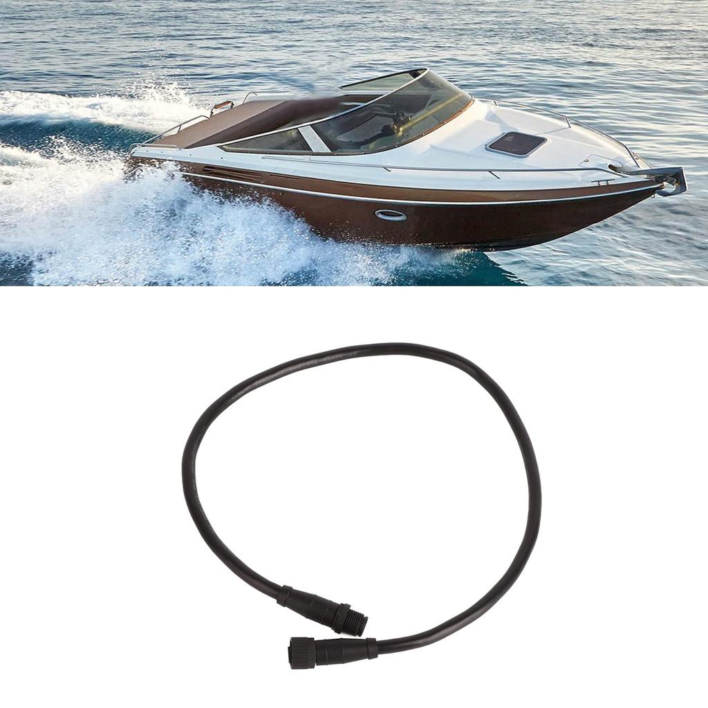 2-Piece 0.5m 5-Pin IP67 NMEA2000 Backbone Cable Drop Cable for Lowrance Networks, Marine GPS Accessories