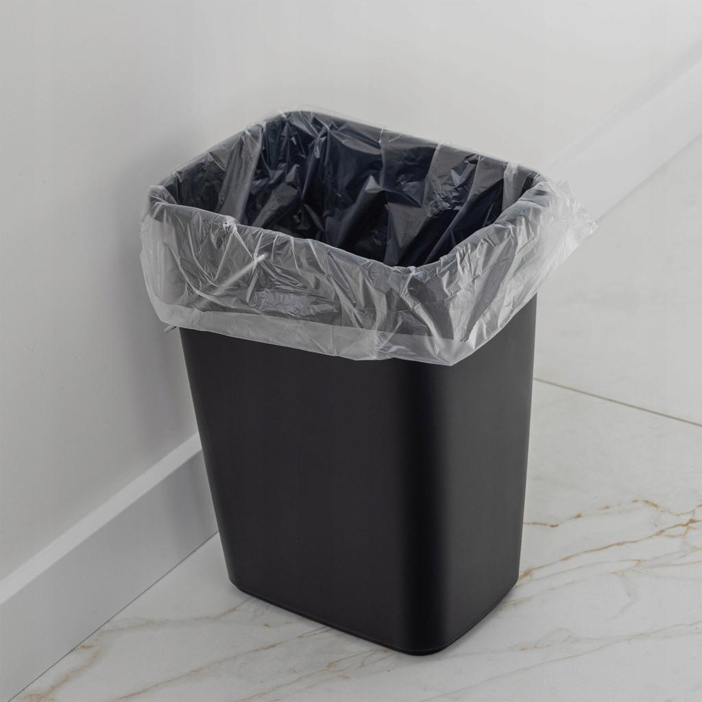KADAX 12L Trash Can Waste Container Black with Handle Bucket