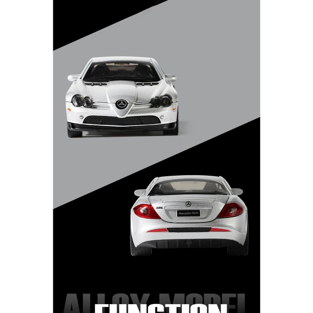 1/32 Benz SLR 722S Roadster Speedster Alloy Diecast Model Car Collection Hobby Decoration Home Ornament Birthday Gift with Boyfriend