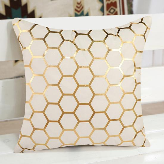 Putetrekk Komfortabel dekorativ anti-fading Stilig 18X18 tommer forgyllende sofa Puteveske dekorasjon for hjemmet