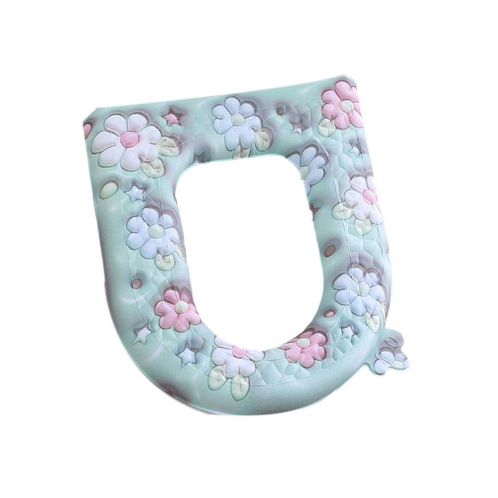 Toilet Seat Cover Cute Cartoon Pattern Closestool Mat Warm Seat Toilet Lid Cushion Bathroom Accessories Washable Toilet Sof Z6N5