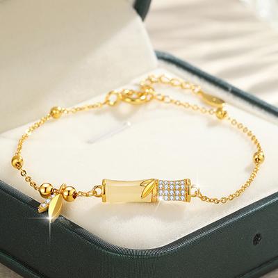 Spring New New Chinese Style with You Bamboo Enough Bracelet Women's National Style Personality Advanced Sense Women's Bracelet