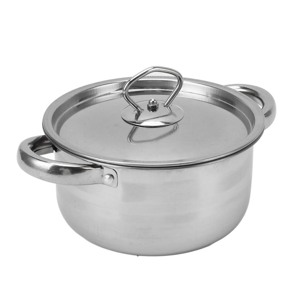 Stainless Steel Saute Pan Kitchen Cookware Set Stainless Steel Pots Pans Set with Soup Pot Saute Pan Lids for Home Cooking