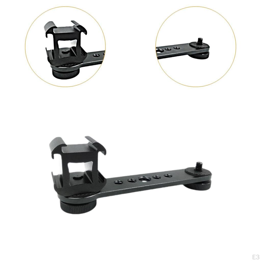 Dreifach-Kaltfußhalterung Erweiterung 1/4-Zoll-Schraube Blitzlichtstativ Zubehör