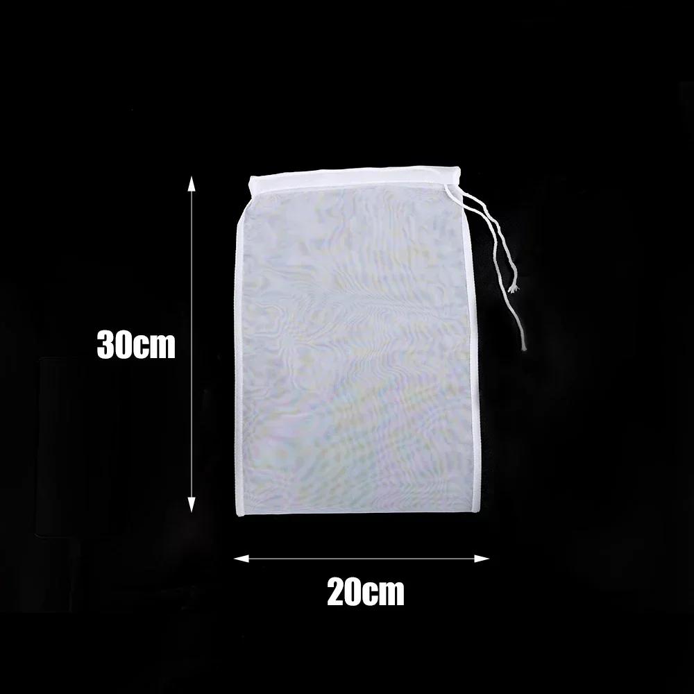 5 bucăți strecurătoare cu plasă fină de bucătărie, pungi reutilizabile pentru lapte cu nuci, strecurătoare, pungă din nailon nealbită din pânză de brânză, filtru de iaurt pentru brânză