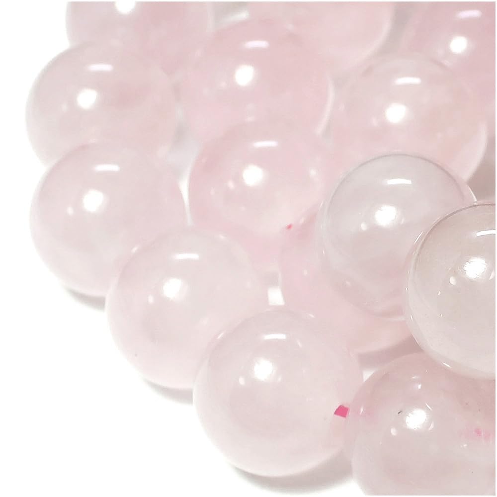 [Shinjuku Gin No Kura] 8mm Rose Quartz Bracelet, Approximately 18.5cm Long (Men's L, Women's LL Size), Natural Stone, Power Stone