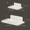 Multipurpose Folding Wall Shelf Water Resistant Plastic Storage Rack For Kitchen Bathroom And Bedroom