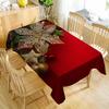 Polyester Fabric Christmas Tablecloth, Festive Holiday Dining Decor for Home  Kitchen Use
