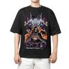 One Piece Portgas D. Ace Anime Comfortable Fashion Vintage Double-Sided Band Graphic Print Women And Men T-shirts