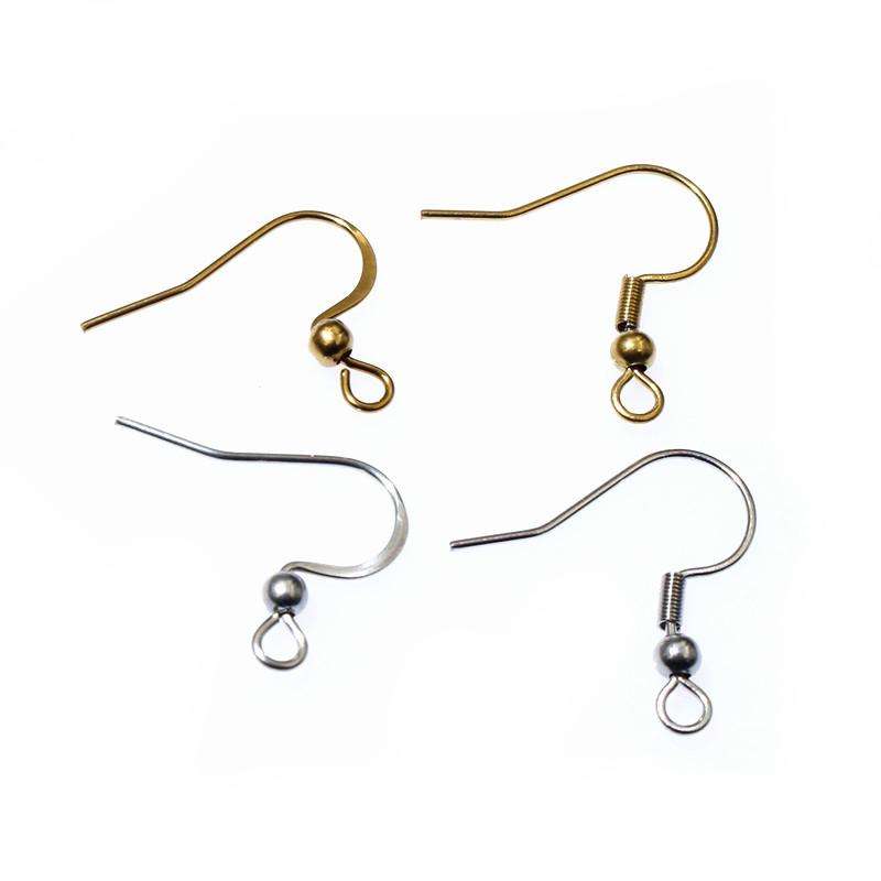 100pcs Stainless Steel Craft Earring Hooks Ear Wire DIY Jewelry Making Accessories Findings