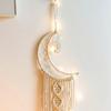 Handmade Dreamcatcher Metal Ring Macrame Moon Hoop Dream Catcher Frame Circle