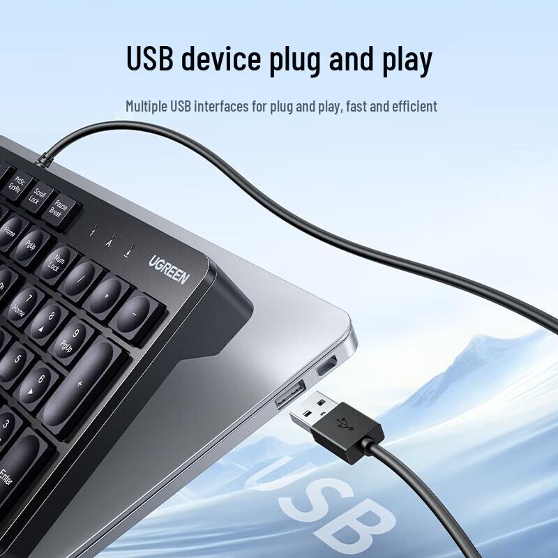 UGREEN Full-Size Wireless Ergonomic Keyboard and Mouse Combo