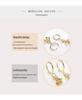 Christmas Hot Selling Women’s S925 Silver Wind Chime Earrings with 18K Gold Plated Ear Cuffs