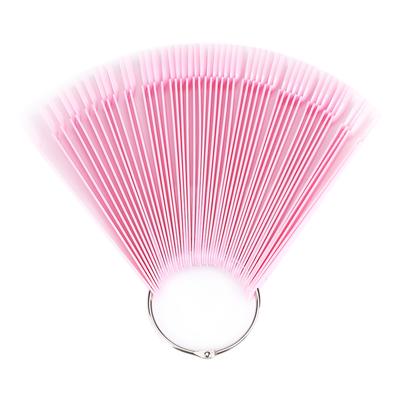 50PcsBag Fan False Nail Tip Stick Palette Swatch Manicure Polish Gel Display Practice Tool