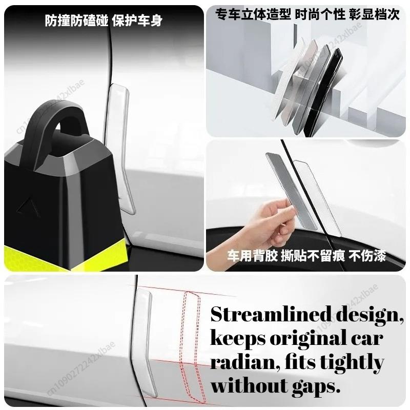 For BYD Song Plus DMI Seal U Sealion 6 2023-2026 Car Door Bumper Guard Anti-Collision Protective Strip Sticker EV accessories