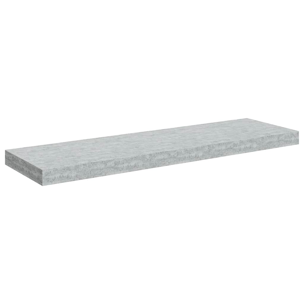 Vidaxl Półki Ścienne, 2 Szt., Szarość Betonu, 80 X 23,5 X 3,8 Cm, Mdf