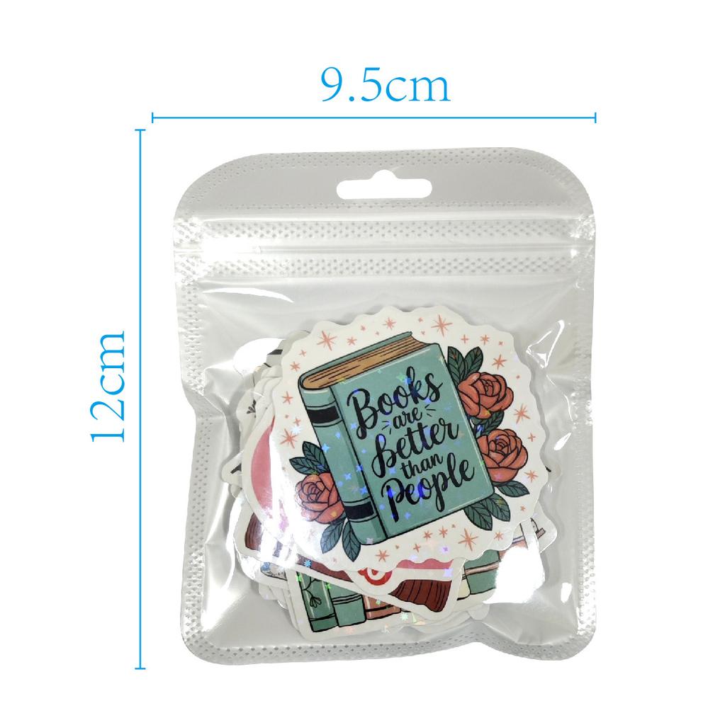 Laser Reading Stickers 50 Stars Shining Water Cup Tablet E-book Coffee Cup Reading Stickers