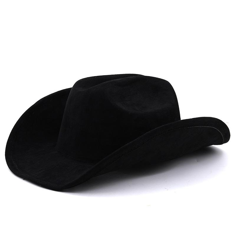 Top Hat Tibetan Top Hat Western Cowboy Hat Sun Hat Men's Ladies Suede Hat Knight Hat JAZZ Hat